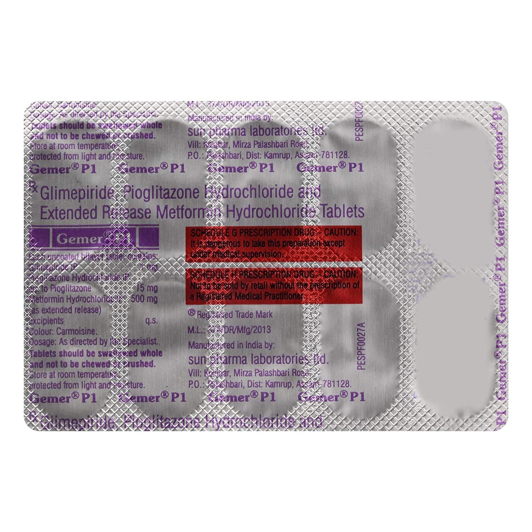 Gemer P 1 Tablet ER