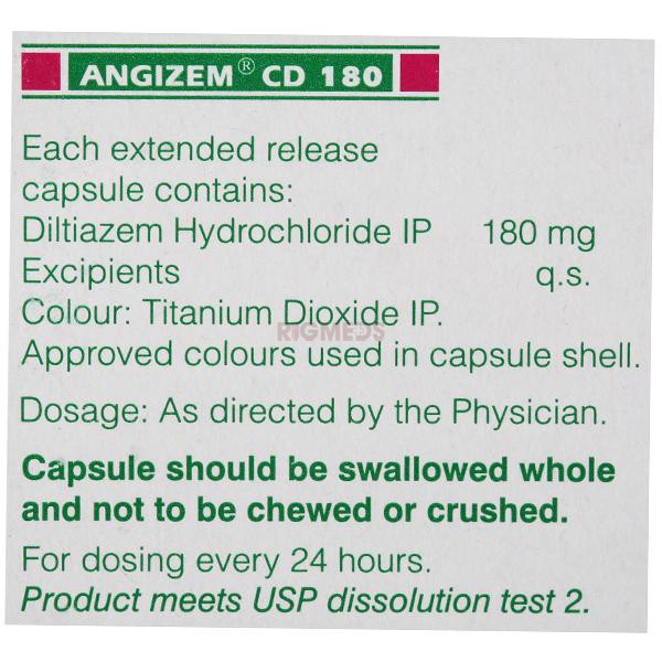 Angizem CD 180 Capsule ER