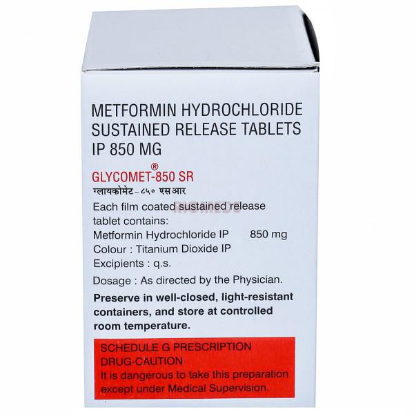 Glycomet 850 SR Tablet