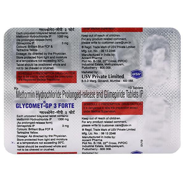 Glycomet GP 3 Forte Tablet