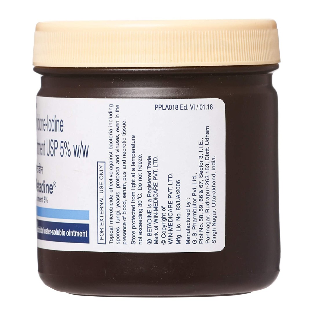 Betadine 5% Ointment (250Gm Jar)