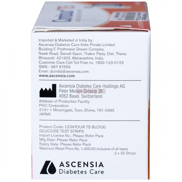 Contour TS Test Strips Pack Of 2 x 25 (25 Test Strips Each)