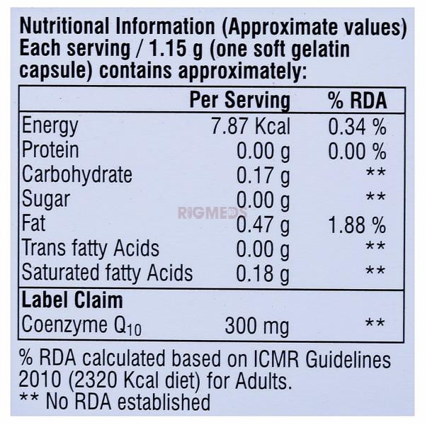 CoQ 300 Softgel Capsule