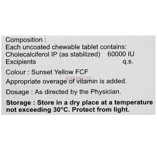 D3 Must 60K Tablet Orange Sugar Free