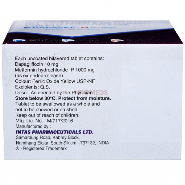Dapavel M 10Mg/1000Mg Tablet