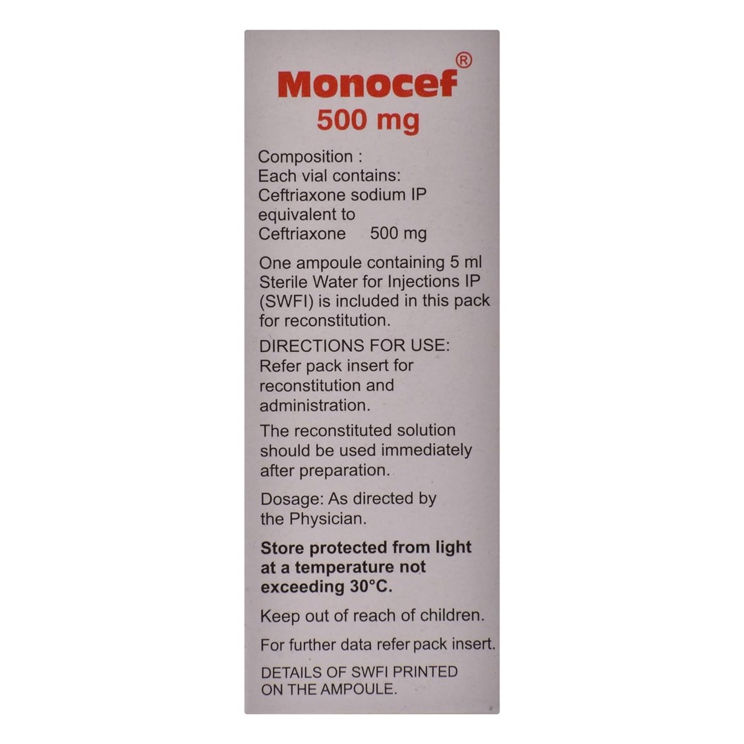 Monocef 500mg Injection