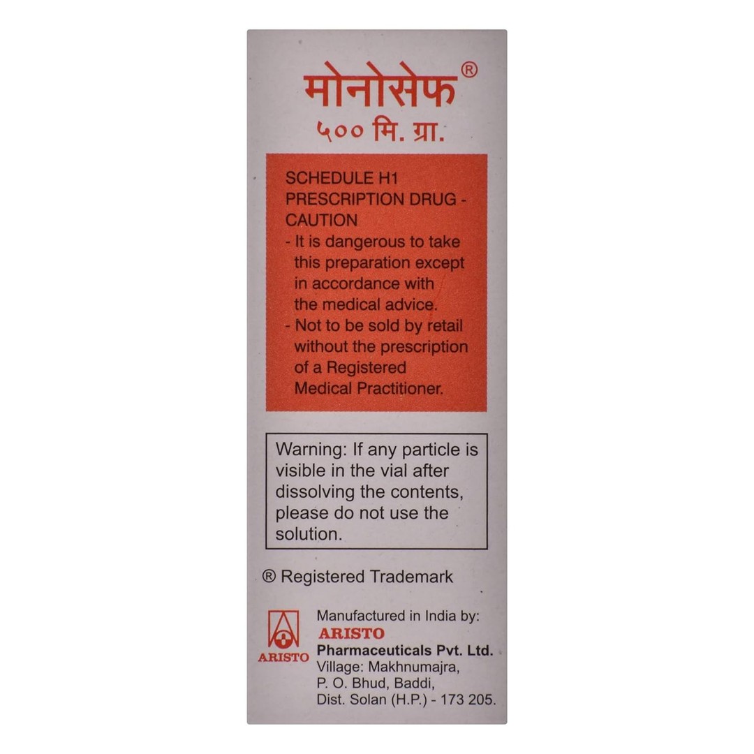 Monocef 500mg Injection