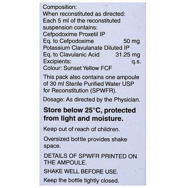 Monocef O CV 50/31.25 Dry Syrup