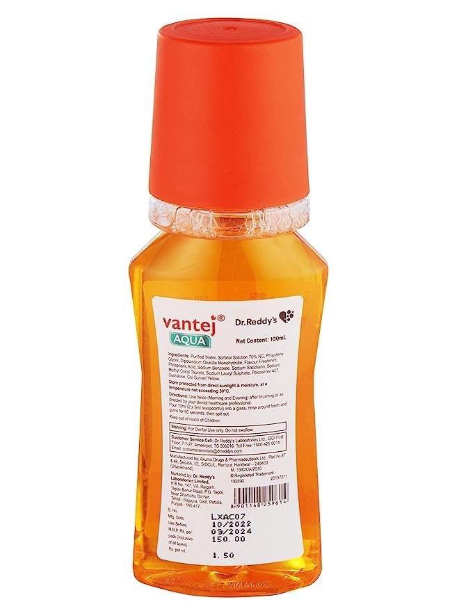 Vantej Aqua Mouth Wash