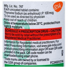 Eltroxin 100Mcg Tablet