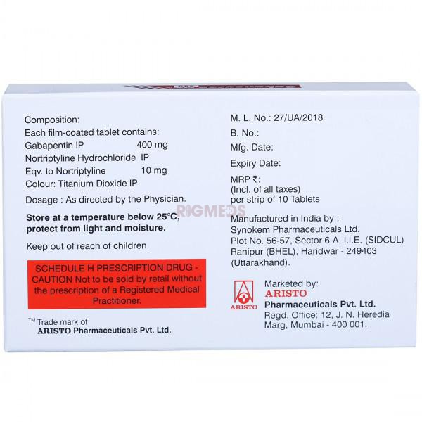 Gabaneuron NT 400 Tablet