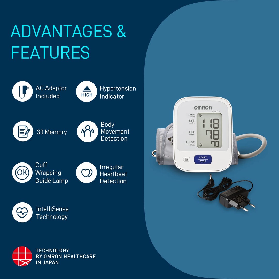 Omron Hem-7121 J BP Monitor
