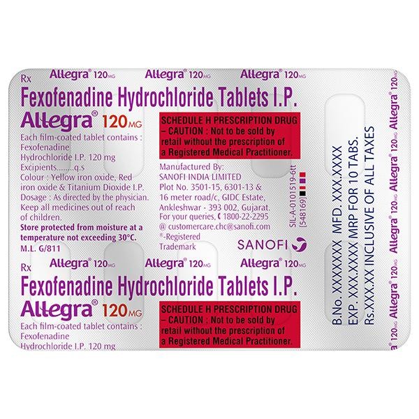 Allegra 120Mg Tablet