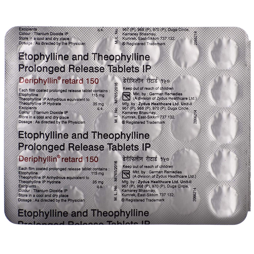 Deriphyllin Retard 150 Tablet