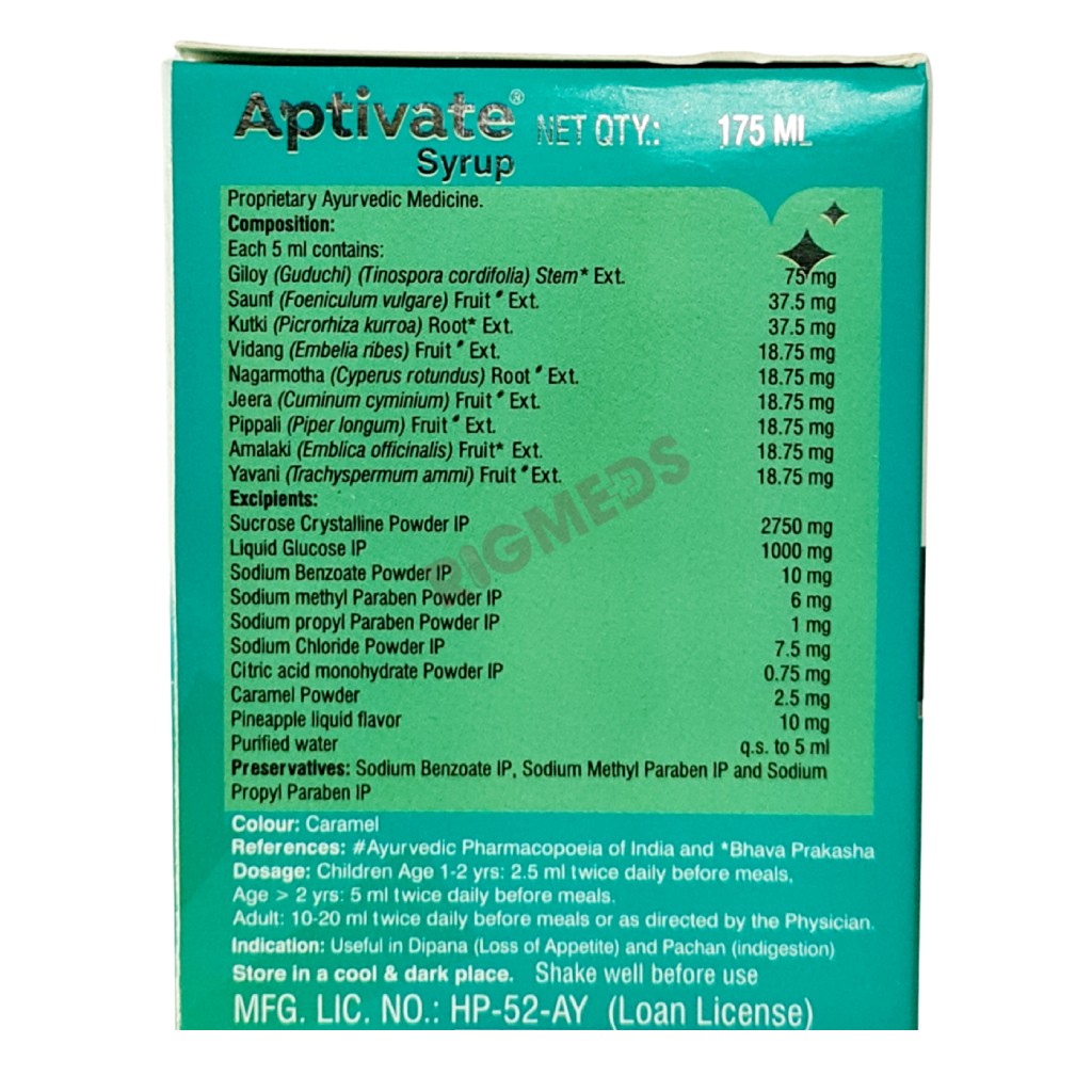 Aptivate Syrup Pineapple Rigmeds Aptivate Syrup Pineapple Rigmeds